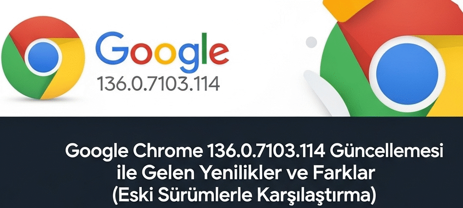 Google Chrome 136.0.7103.114 Güncellemesi ile Gelen Yenilikler ve Farklar (Eski Sürümlerle Karşılaştırma)
